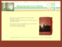 Tablet Screenshot of malermeister-muehle.de